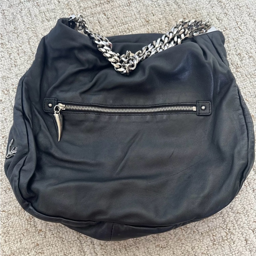 Christian Louboutin Marianna Hobo Black Leather